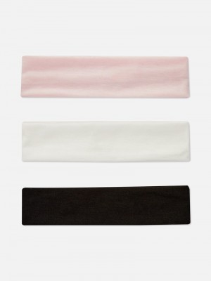 Accesorios Para El Cabello Primark 3Pack Stretch Headbands Mujer Negras | 9734IAVNX