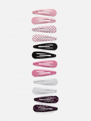 Accesorios Primark 12Pack Snap Hair Clips Niños Negras | 0514MLNZT