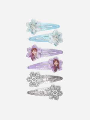 Accesorios Primark 6Pack Disney’s Frozen Snap Hair Clips Niños Multicolor | 8051YNHKR