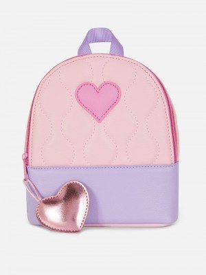 Accesorios Primark Shimmer Heart Backpack Niños Rosas | 4852SHJEA