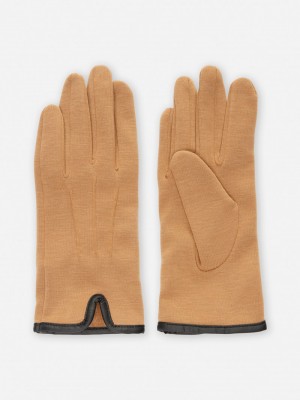 Accesorios Primark Trim Detail Ponte Gloves Mujer Marrones | 9562JHKYW