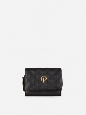 Bolsas Primark Acolchado Initial Purse Mujer Negras | 1698LFXOC