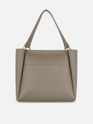 Bolsas Primark Faux Cuero Shopper Mujer Verde | 7862KMCVD