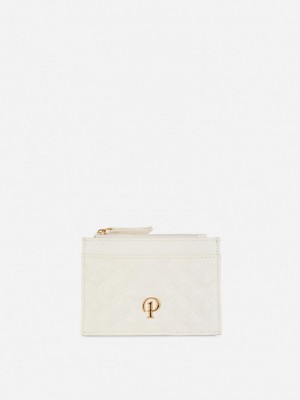 Bolsas Primark Initial Card Holder Mujer Blancas | 1536OKIPM