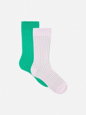 Calcetines Primark 2Pack Cozy House Mujer Verde | 8710HTPRI