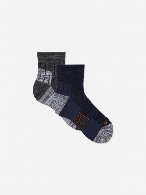 Calcetines Primark 2Pack QuarterLength Senderismo Hombre Multicolor | 0976ZUSRN