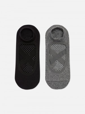 Calcetines Primark 2Pack Yoga Mujer Gris | 8965JVQBE