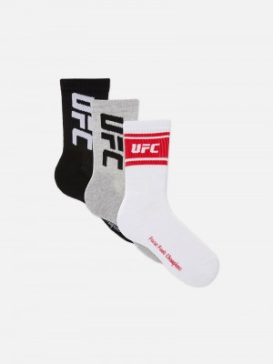 Calcetines Primark 3Pack UFC Sports Hombre Multicolor | 5984UOEYT