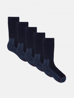 Calcetines Primark 5Pack Workwear Hombre Azul Marino | 6270UXVGY