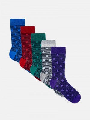 Calcetines Primark Polka Dot Hombre Multicolor | 5836MVKSE