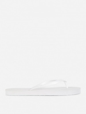 Chanclas Primark Essential Flip Flops Mujer Blancas | 6902XAFVM