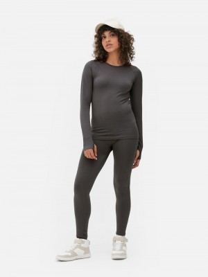 Equipo De Gimnasio Primark Performance FullLength Mujer Gris Oscuro | 5270DOBJX