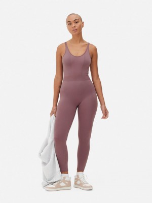 Equipo De Gimnasio Primark Performance Racerback Unitard Mujer Rosas | 9162PNEJV