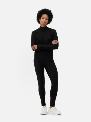 Equipo De Gimnasio Primark Zip Performance Jacket Mujer Negras | 5208XRWKE