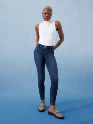 Jeans Primark Stretch Flaco Mujer Indigo | 1925MPLNU