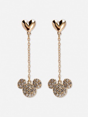 Joyería Primark Disney's Mickey Mouse Drop Earrings Mujer Amarillo | 2709WRXUA