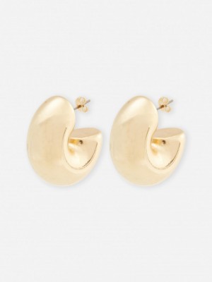 Joyería Primark Fornido Hoop Earrings Mujer Amarillo | 8507HOFVA