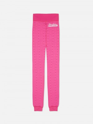 Leggins Primark Barbie The Movie Plush Mujer Rosas | 3527DILMB