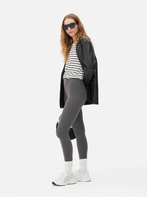 Leggins Primark High Cintura Mujer Gris | 2704UQLFX