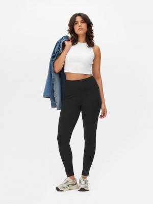 Leggins Primark High Cintura Mujer Negras | 8643QXWIT