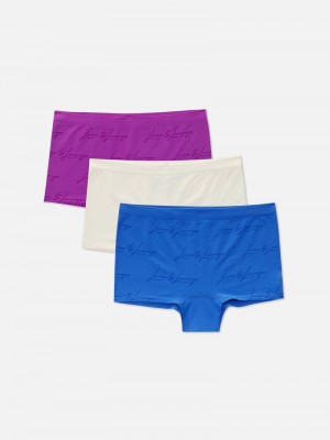 Lencería Primark 3Pack Love to Lounge Boxer Mujer Fucsia | 7086CEBDK