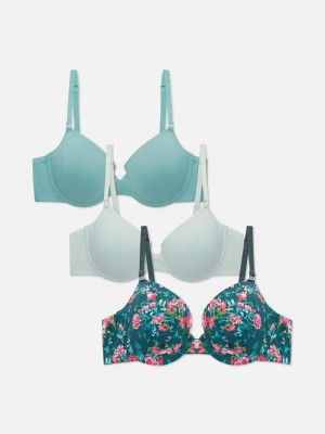 Lencería Primark 3Pack Multi AD Bras Mujer Turquesa | 3916TNXCD