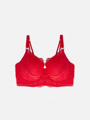 Lencería Primark DG Longline Encaje Bra Mujer Rojas | 3791RAUTV