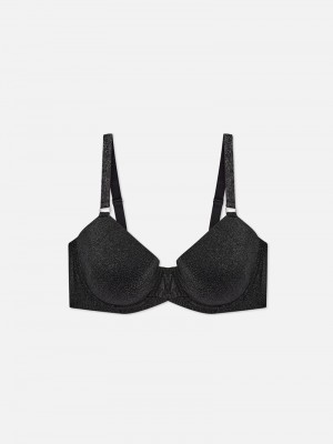 Lencería Primark DG Shimmer Texture Bra Mujer Negras | 9130TXKPU