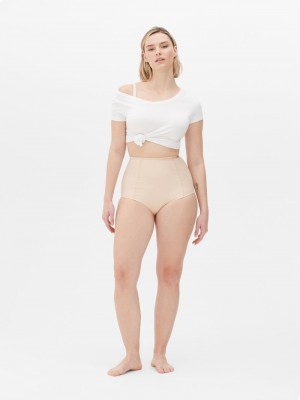 Lencería Primark Smoothing High Cintura Shapewear Briefs Mujer Gris Marrones | 8367XLGAW