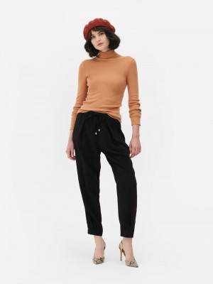 Pantalon Jogger Primark Directo Leg Tailored Mujer Negras | 1470JLABM