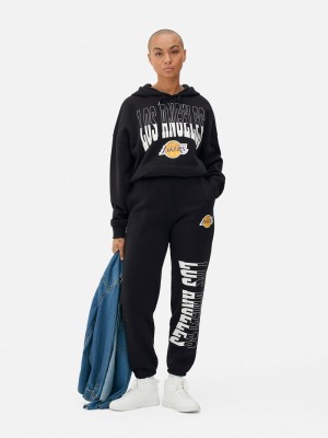 Pantalon Jogger Primark NBA Los Angeles Lakers Contrast Mujer Gris | 4859KWFDE