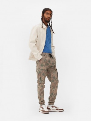 Pantalon Primark Drawstring Cargo Hombre Camuflaje | 2860VDBZA