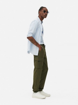 Pantalon Primark Drawstring Cargo Hombre Verde Oliva | 1427WZCUK