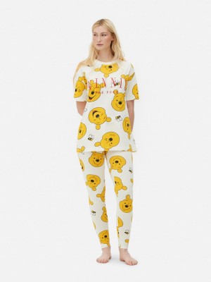 Ropa De Dormir Primark Disney Character Pajama Tee Mujer Blancas | 0724UBWJE