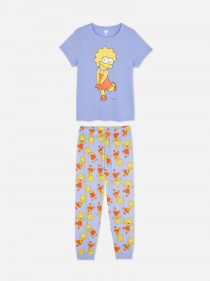 Ropa De Dormir Primark Disney Estampadas and Bottoms Pyjamas Mujer Moradas | 5236DTPRF