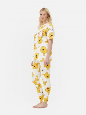 Ropa De Dormir Primark Disney Print Pajama Mujer Blancas | 0173KGUDP