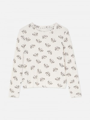 Ropa De Dormir Primark Disney’s The Lion King Acanalado Pajama Mujer Blancas | 1637JKOWH