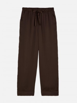 Ropa De Dormir Primark Satin Pajama Bottoms Mujer Marrones | 1527SCOMK