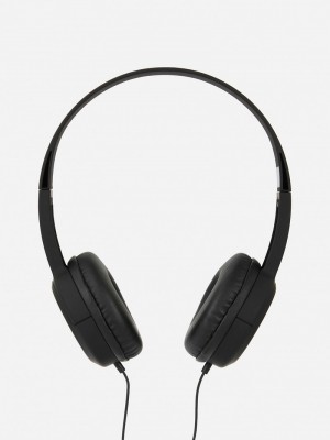 Ropa Deportiva Primark Wired Headphones with Mic Hombre Negras | 5309HNCJI