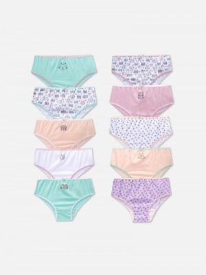 Ropa Interior Primark 10Pack Cat Print Briefs Niños Multicolor | 2790FBYAR