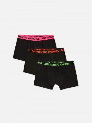 Ropa Interior Primark 3Pack Boxer Briefs Hombre Negras | 9605RYNQL