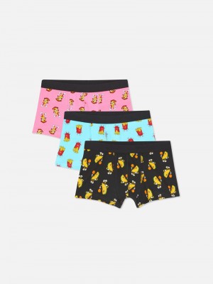 Ropa Interior Primark 3Pack Comida Print Boxer Briefs Hombre Multicolor | 7624GUSEW