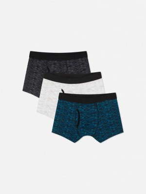 Ropa Interior Primark 3Pack SpaceDye Boxer Briefs Hombre Verde | 2841ABLQJ