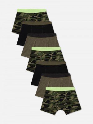 Ropa Interior Primark 7Pack Camo Print Trunks Niños Multicolor | 2461PGMUF