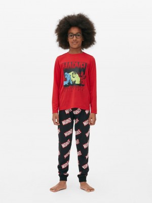 Ropa Interior Primark Marvel Printed Pajamas Niños Rojas | 1423TEOUF