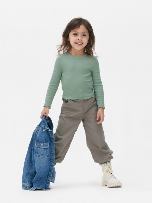 Ropa Primark Acanalado Lettuce Hem Niños Verde | 1783XBDGQ