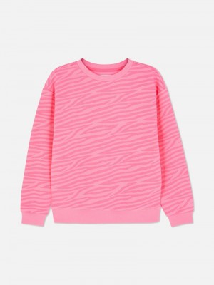 Ropa Primark Crew Neck Sweat Niños Rosas | 4709ZASGF