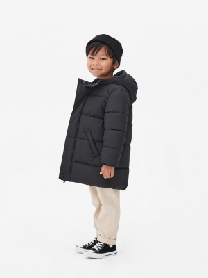 Ropa Primark Encapuchado Puffer Jacket Niños Negras | 6310MBTJU