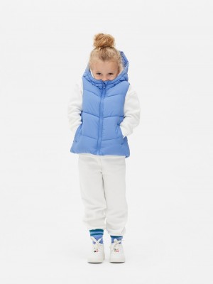 Ropa Primark Encapuchado Puffer Vest Niños Azules | 9186MECUT