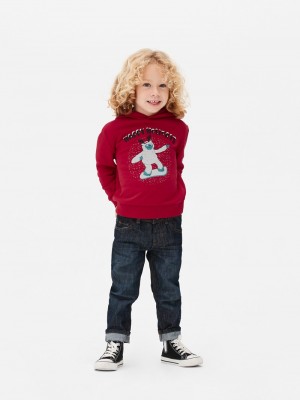 Ropa Primark Estampadas Print Hoodie Niños Rojas | 8523RFAOK